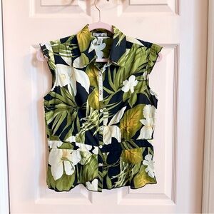 Green lightweight Caribbean Joe button up